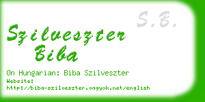 szilveszter biba business card